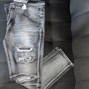 G-Star Gray Ripped Skinny Jeans